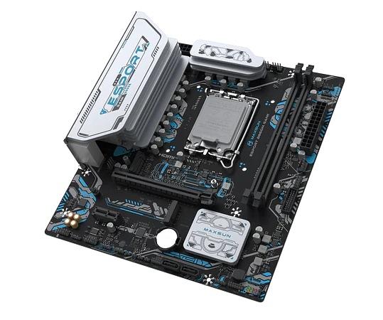 Материнская плата MAXSUN MS-eSport B860M GANK WIFI, LGA1851, B860, 2*DDR5, 2*SATA3, 2*M.2, USB 3.2, USB 2.0, 1*PCIEx16, 1*PCIex1, HDMI+DP, mATX фото 3