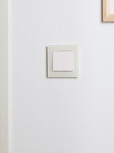 BRITE Рамка 1 пост РУ-1-2-БрВа стекло ванильный фото 6