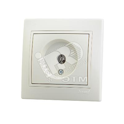 MIRA Розетка телевизионная ТV оконечная бежевая с вставкой фото 1