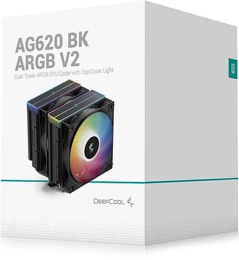 Устройство охлаждения(кулер) Deepcool AG620 Bk V2 ARGB Soc-AM5/AM4/1200/1700/1851 черный 4-pin 15-29dB Al+Cu 260W 1330gr Ret (R-AG620-BKAMMN-GJD) фото 10