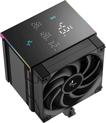 Устройство охлаждения(кулер) Deepcool AK500 Digital Pro ARGB Soc-AM5/AM4/1200/1700/1851 черный 4-pin 25dB Al+Cu LCD 240W 1346gr Ret (R-AK500-BKAPMN-G) фото 3