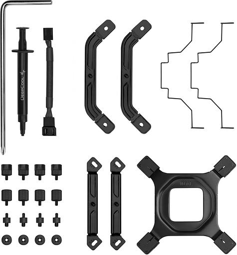 Устройство охлаждения(кулер) Deepcool AK500 Digital Pro ARGB Soc-AM5/AM4/1200/1700/1851 черный 4-pin 25dB Al+Cu LCD 240W 1346gr Ret (R-AK500-BKAPMN-G) фото 9