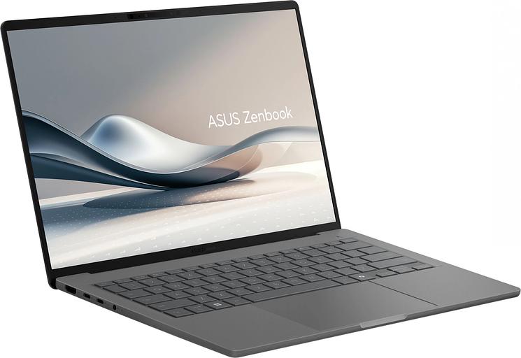 Ноутбук Asus Zenbook 14 UX3407QA-QD267W Snapdragon X X1-26-100 16Gb SSD512Gb Qualcomm Adreno 14" OLED WUXGA (1920x1200) Windows 11 Home grey WiFi BT Cam Bag (90NB1502-M00DN0) фото 2