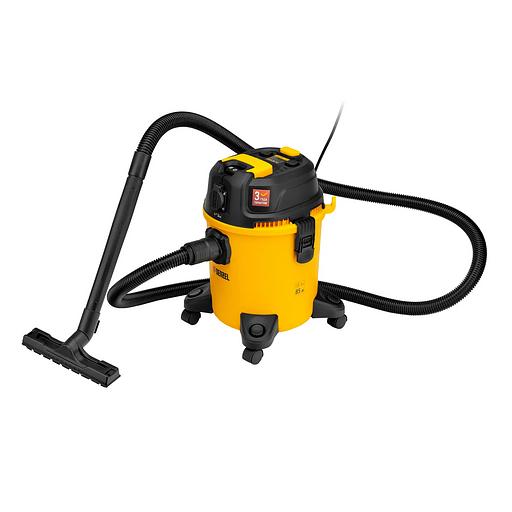 Пылесос строительный RVC20, 1400 Вт, бак 20 л, шланг 3 м, розетка с автосинхр. фото 1
