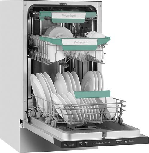 Посудомоечная машина встраив. Weissgauff BDW 4536 D Inverter Autoopen Timer Floor узкая фото 6