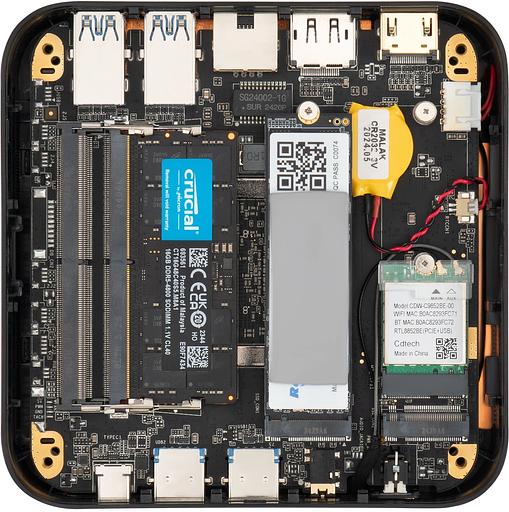 Неттоп IRU Tactio 525 Ryzen 5 6600H (3.3) 16Gb SSD512Gb 660M Windows 11 Pro GbitEth WiFi BT черный (2057781) фото 10