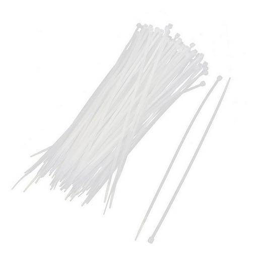 Аксессуары к шкафам и стойкам Hyperline WR-SHN-25-100W Стяжка-хомут 2.5х100мм, кабельная нейлоновая неразъемная, полиамид 6.6, цвет белый (100шт) фото 1