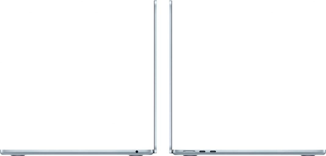 Ноутбук Apple MacBook Air A3240 M4 10 core 16Gb SSD256Gb/8 core GPU 13.6" Liquid Retina (2560x1664) macOS lt.blue WiFi BT Cam (MC6T4X/A) фото 2