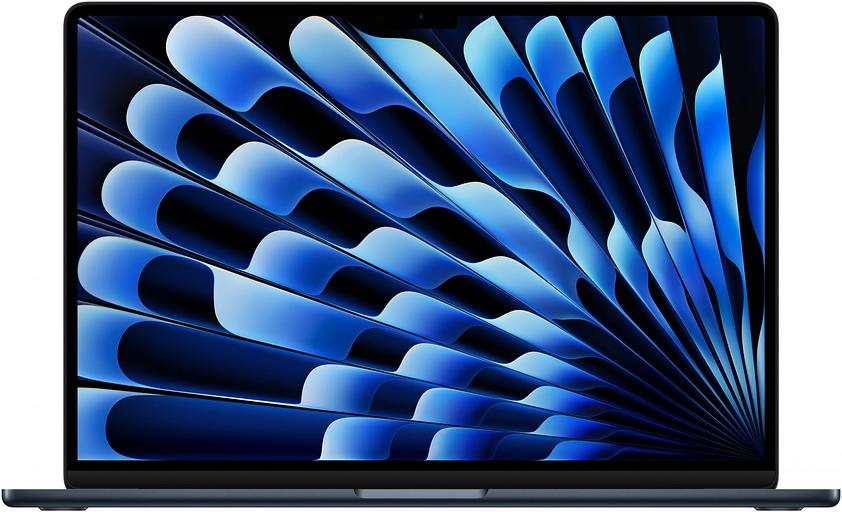 Ноутбук Apple MacBook Air A3241 M4 10 core 16Gb SSD256Gb/10 core GPU 15.3" Liquid Retina (2880x1864) macOS midnight WiFi BT Cam (MW1L3LL/A) фото 1