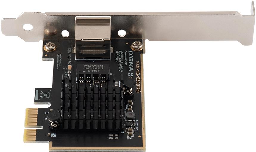 Сетевая карта 2.5G Ethernet Digma DPE12G5-TX PCI Express фото 3