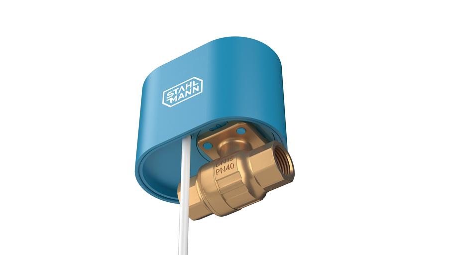 Кран шаровой с электроприводом 1/2F 12В фото 1