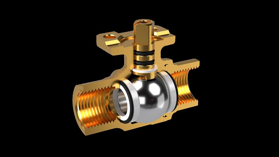 Кран шаровой с электроприводом 1/2F 12В фото 3