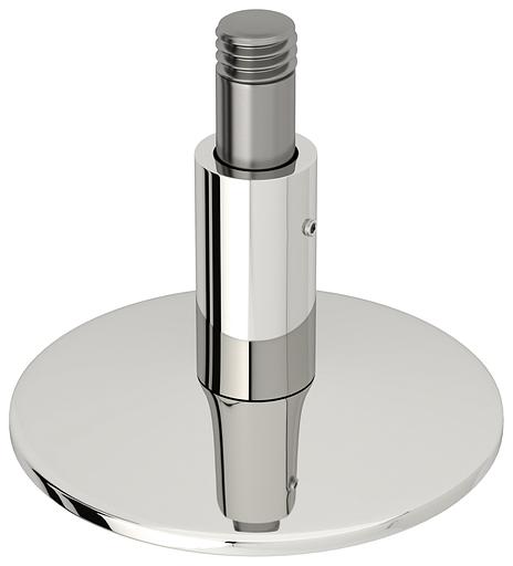 Держатель для полотенцесушителя круглый без кольца 1 отверстие хром фото 1