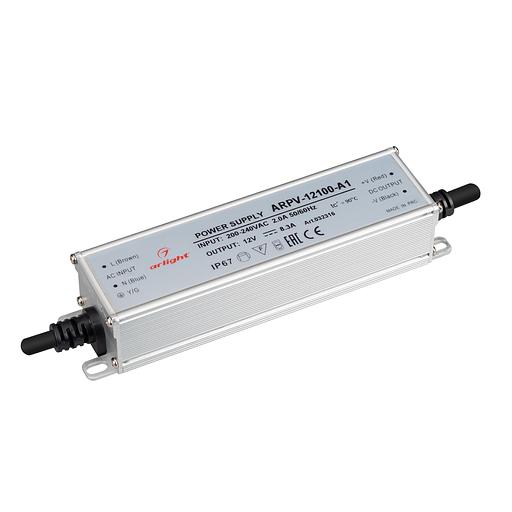 Блок питания ARPV-12100-A1 (12V, 8.3A, 100W) (, IP67 Металл, 3 года) фото 1
