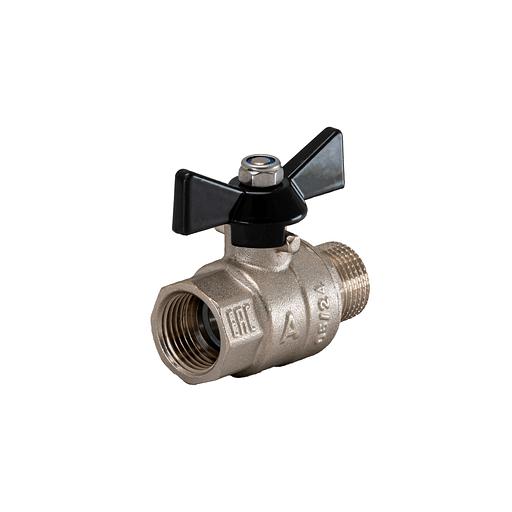 Кран шаровой полнопроходной 1' ВН/НР бабочка фото 3