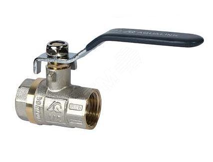 Кран шаровой ВВ 1/2 ручка никелированный фото 1