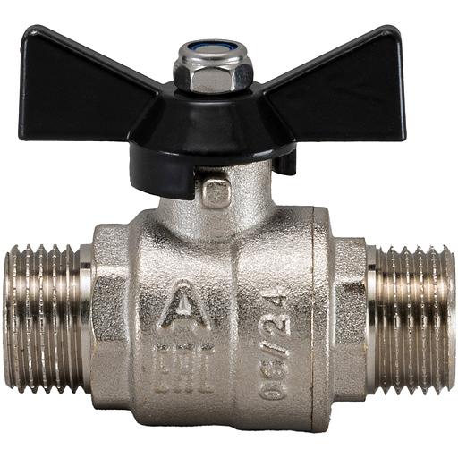 Кран шаровой полнопроходной 1' НР бабочка фото 1