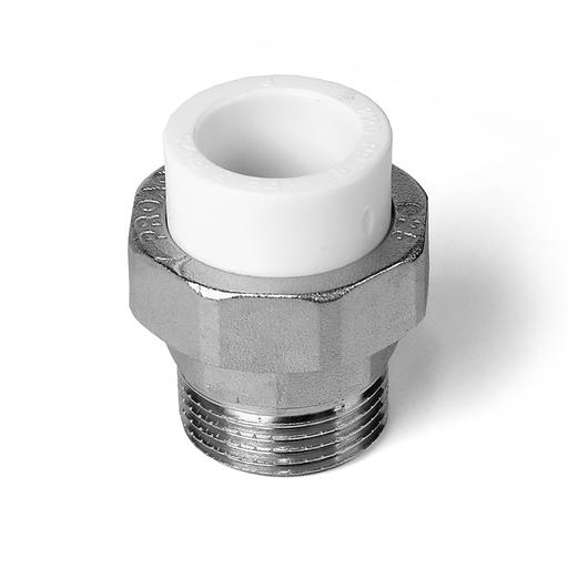 Муфта комбинированная разъемная (американка) НР Белая 40-1.1/2 фото 3