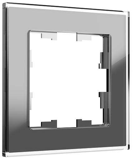 BRITE Рамка 1 пост РУ-1-2-БрСе стекло серый фото 1