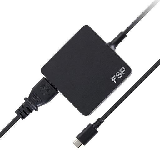 Адаптер питания FSP NB C 65W (FSP065-A1BR3) AC-DC 65W Adapter, Вход C6 (для ноутбучного кабеля), Кабель 1000мм, Выход USB Type-C, 5V/9V/12V/15V/20V автовыбор. RETAIL фото 2