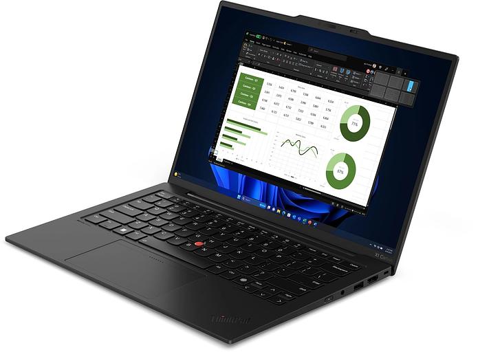 Ноутбук Lenovo ThinkPad X1 Carbon G12 Core Ultra 7 155U 32Gb SSD1Tb Intel Graphics 14" OLED 2.8K (2880x1800) Windows 11 Pro 64 black WiFi BT Cam (21KDSHNG00) фото 2