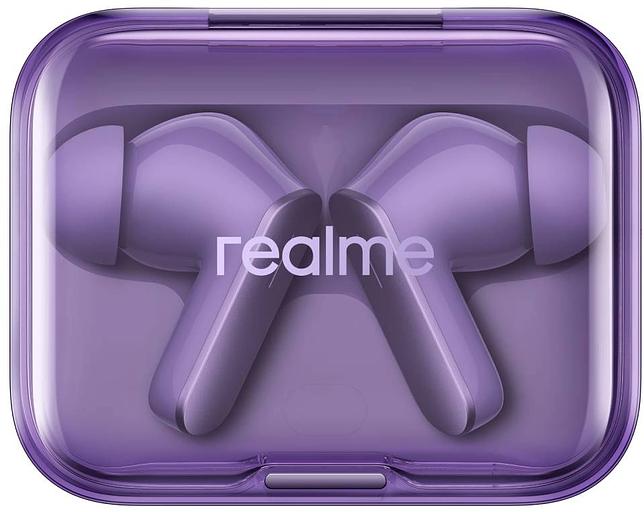 Гарнитура внутриканальные Realme Air 7 фиолетовый беспроводные bluetooth в ушной раковине (6941764451032) фото 3
