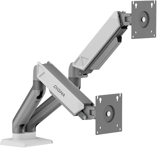 Кронштейн для мониторов ЖК Digma D-MM102D серый 17"-32" макс.9кг крепление к столешнице поворот и наклон фото 1