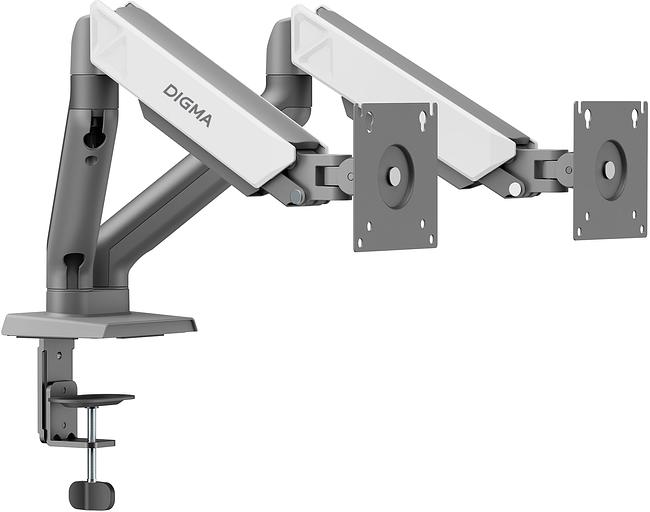 Кронштейн для мониторов ЖК Digma D-MM102D серый 17"-32" макс.9кг крепление к столешнице поворот и наклон фото 4