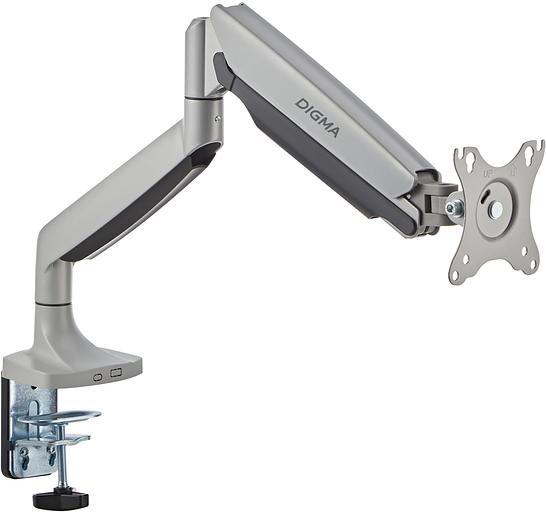 Кронштейн для мониторов ЖК Digma D-MM301 серый 17"-45" макс.15кг крепление к столешнице поворот и наклон фото 5