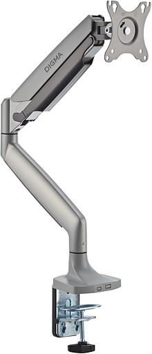 Кронштейн для мониторов ЖК Digma D-MM301 серый 17"-45" макс.15кг крепление к столешнице поворот и наклон фото 7