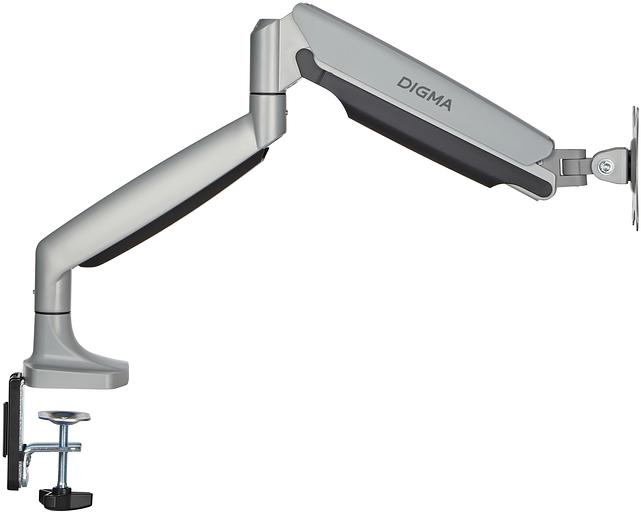 Кронштейн для мониторов ЖК Digma D-MM301 серый 17"-45" макс.15кг крепление к столешнице поворот и наклон фото 10