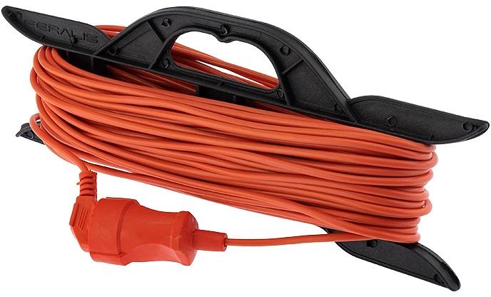 Удлинитель силовой PROconnect ПВС (11-7113) 2x0.75кв.мм 1розет. 30м ПВС 6A пласт.рамка оранжевый фото 1