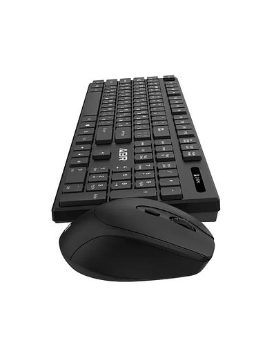 Клавиатура и мышь ABR KW814 черный, интерфейс USB, беспроводной, 2.4G, RU/EN фото 4