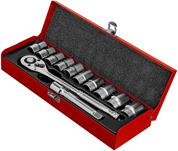 Набор торцевых головок Matrix 13526 в комплекте 12 предметов +жесткий кейс фото 1