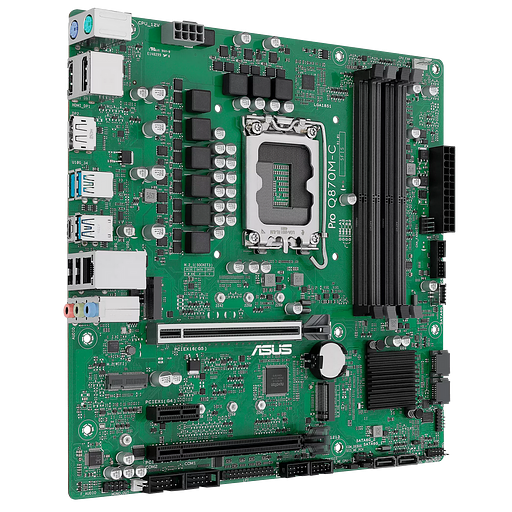 Материнская плата ASUS PRO Q870M-C-CSM LGA1851 mATX 4хDDR5 2хPCIEx16 PCIEx1 2xM.2 USB-C DP HDMI GLAN фото 3