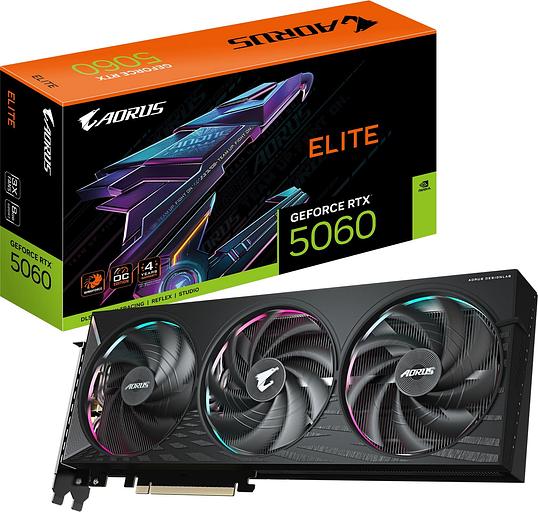 Видеокарта Gigabyte PCI-E 5.0 GV-N5060AORUS E-8GD 1.0 NVIDIA GeForce RTX 5060 8Gb 128bit GDDR7 3840/28000 HDMIx1 DPx3 HDCP Ret фото 10