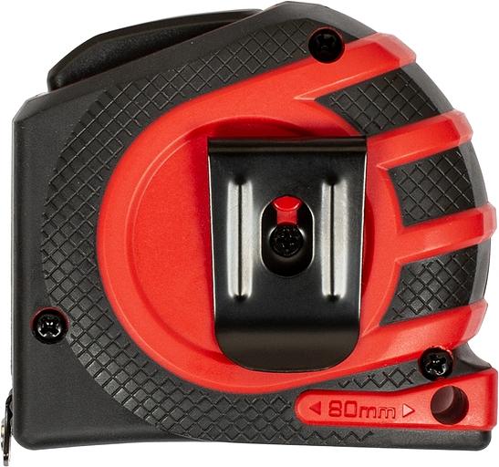 Рулетка строительная RGK RL5 дл.полотна 5м изм.шкала в см зацеп магнитный красный/черный (756013) фото 2