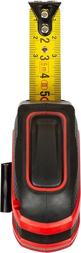 Рулетка строительная RGK RL5 дл.полотна 5м изм.шкала в см зацеп магнитный красный/черный (756013) фото 4