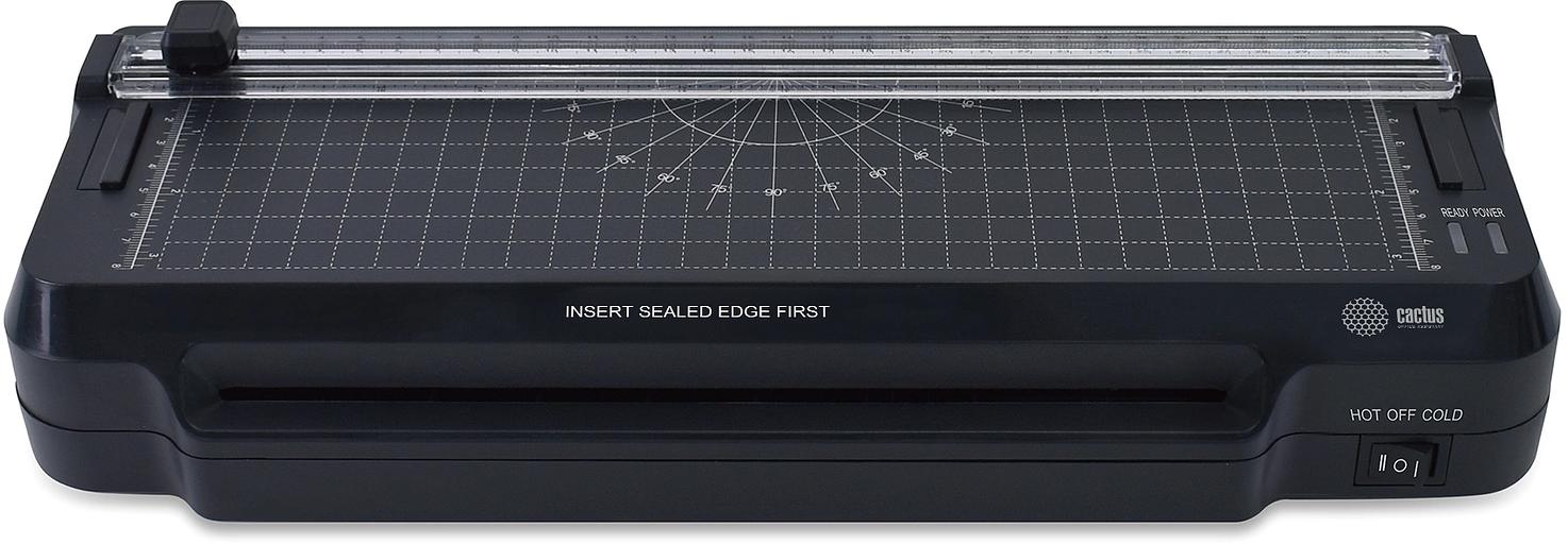 Ламинатор Cactus CS-LAB-F1 черный A4 (70-125мкм) 25см/мин (2вал.) хол.лам. лам.фото фото 1