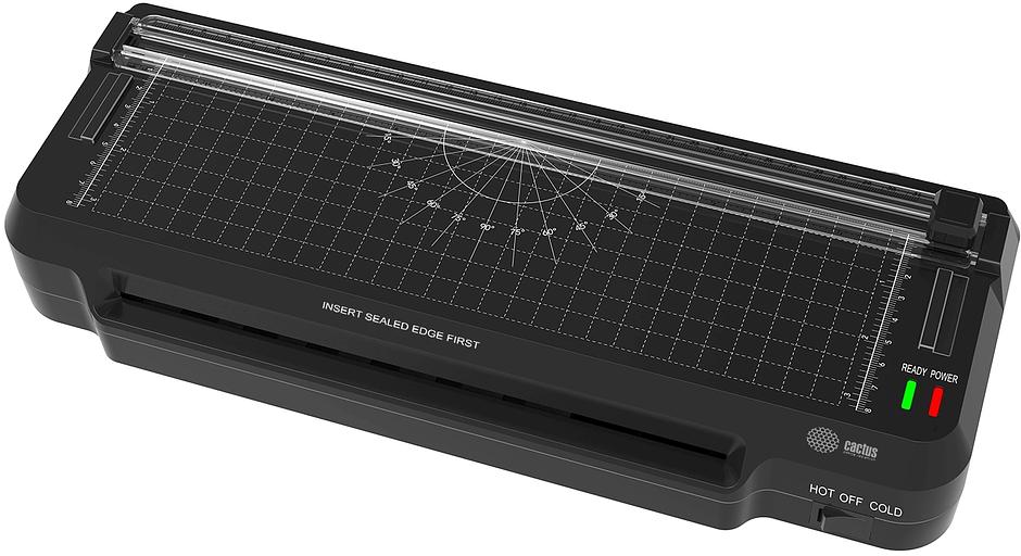 Ламинатор Cactus CS-LAB-F1 черный A4 (70-125мкм) 25см/мин (2вал.) хол.лам. лам.фото фото 5