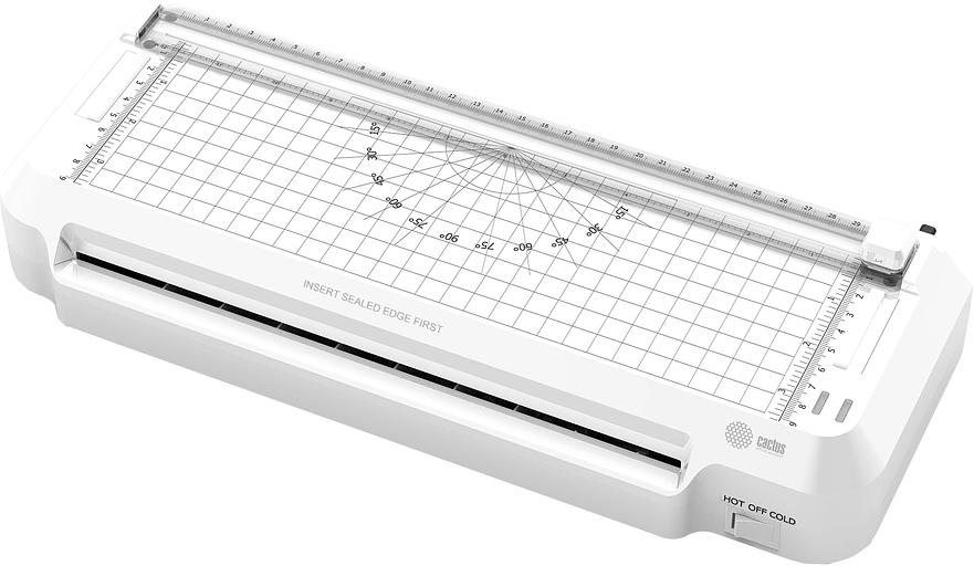 Ламинатор Cactus CS-LAB-F2 белый A4 (70-125мкм) 25см/мин (2вал.) хол.лам. лам.фото фото 1