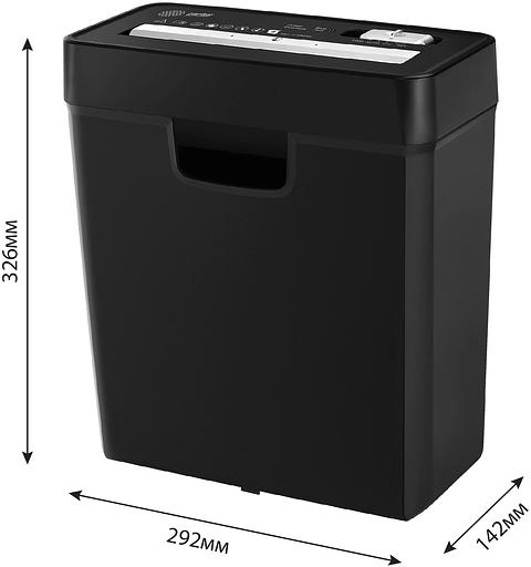 Шредер Cactus CS-SH-P2 черный (секр.Р-2) ленты 6лист. 10лтр. скобы пл.карты фото 6