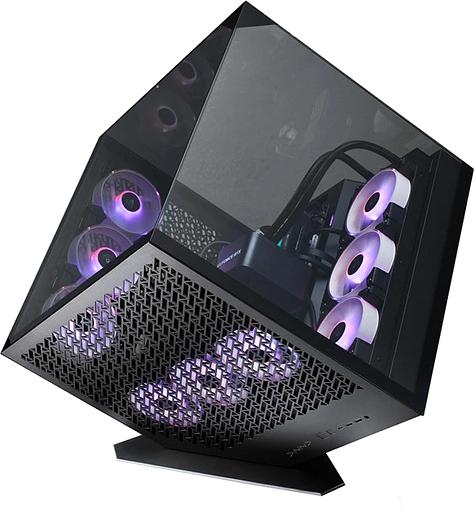 Корпус Azza CUBE PLUS черный без БП ATX 6x120mm 2xUSB3.0 1xUSB3.1 audio bott PSU фото 1