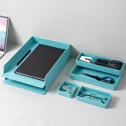 Органайзер настольный Deli ENS001GREEN Nusign зеленый пластик фото 2