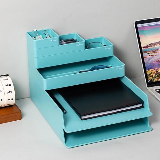 Органайзер настольный Deli ENS001GREEN Nusign зеленый пластик фото 4