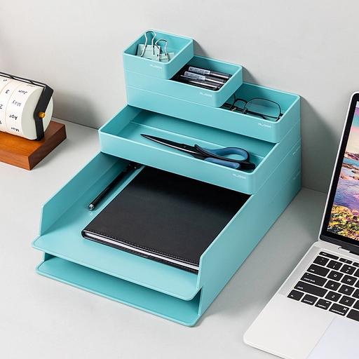 Органайзер настольный Deli ENS001GREEN Nusign зеленый пластик фото 5