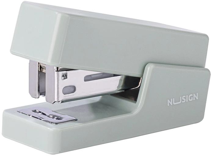 Степлер мини Deli ENS083GREEN ENS083 Linfini N10 24/6 (15листов) зеленый 15скоб металл/пластик блистер фото 1