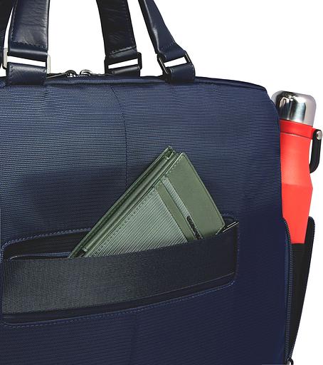 Деловая сумка Piquadro Orion CA6624S136/BLU с отделением для ноутбука синий ткань/натур.кожа фото 5