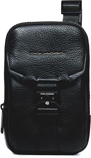 Чехол для смартфона Piquadro Than AC6546S135R/N черный натур.кожа фото 1