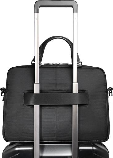 Деловая сумка Piquadro Orion CA6623S136/N с отделением для ноутбука черный ткань/натур.кожа фото 3